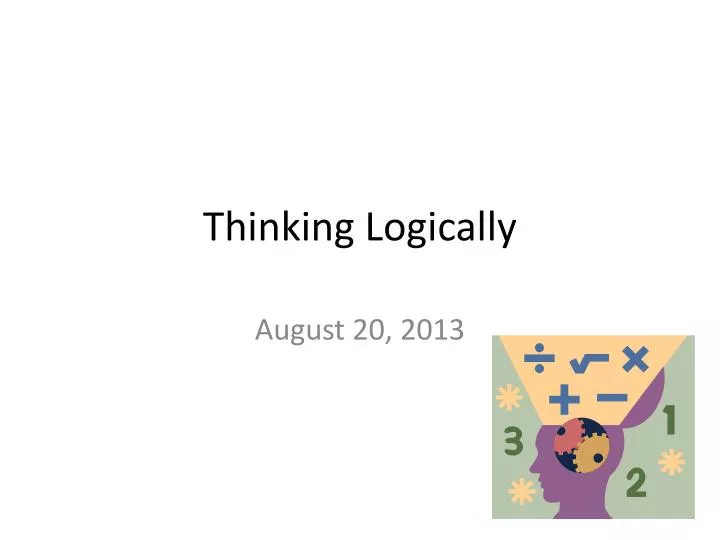 thinking logically n.