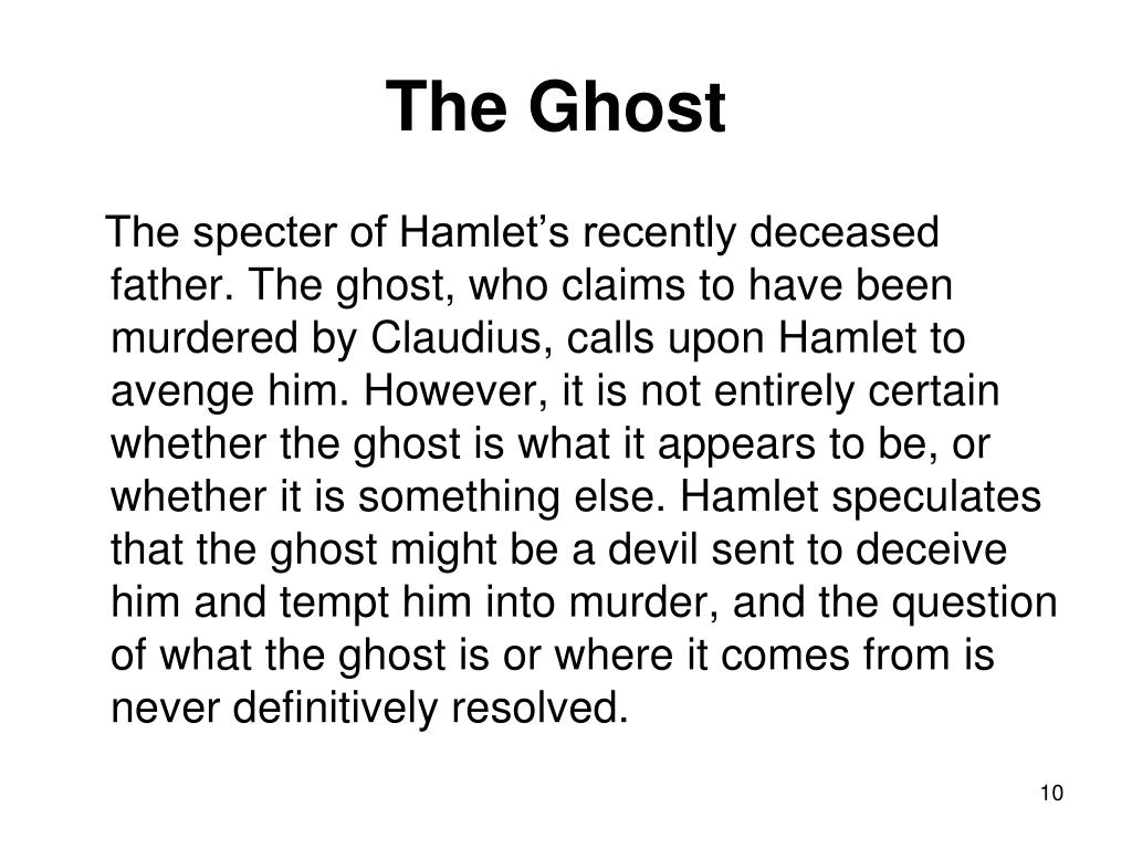 hamlet ghost character analysis