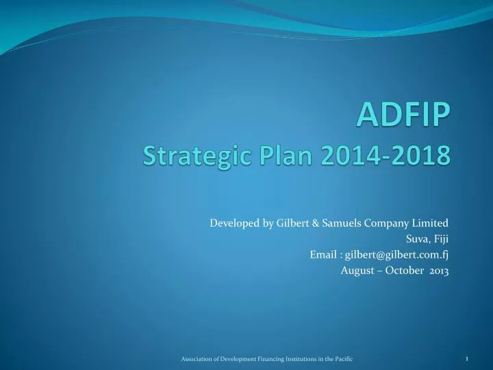 adfip strategic plan 2014 2018 n.
