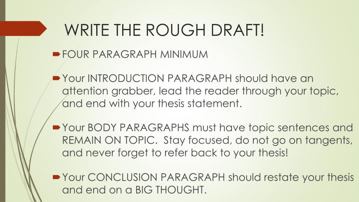 tips for writing a rough draft tips for writing a rough draft