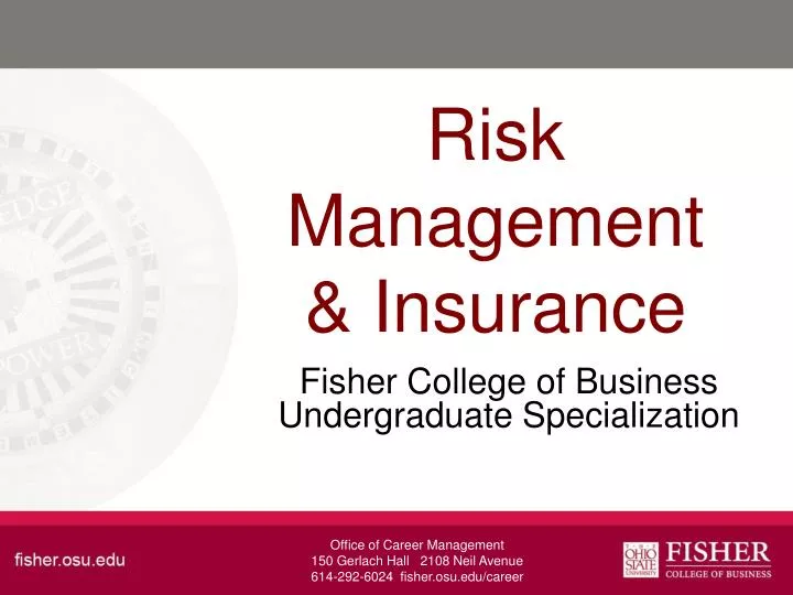 PPT Risk Management &amp; Insurance PowerPoint Presentation