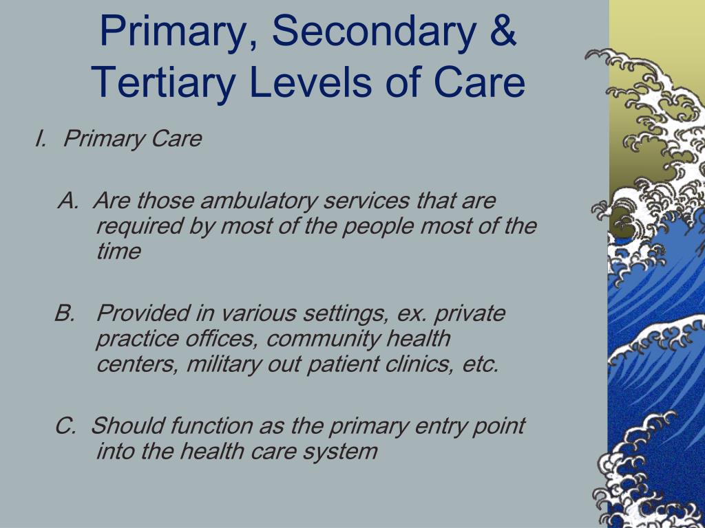 Tertiary Level Of Care