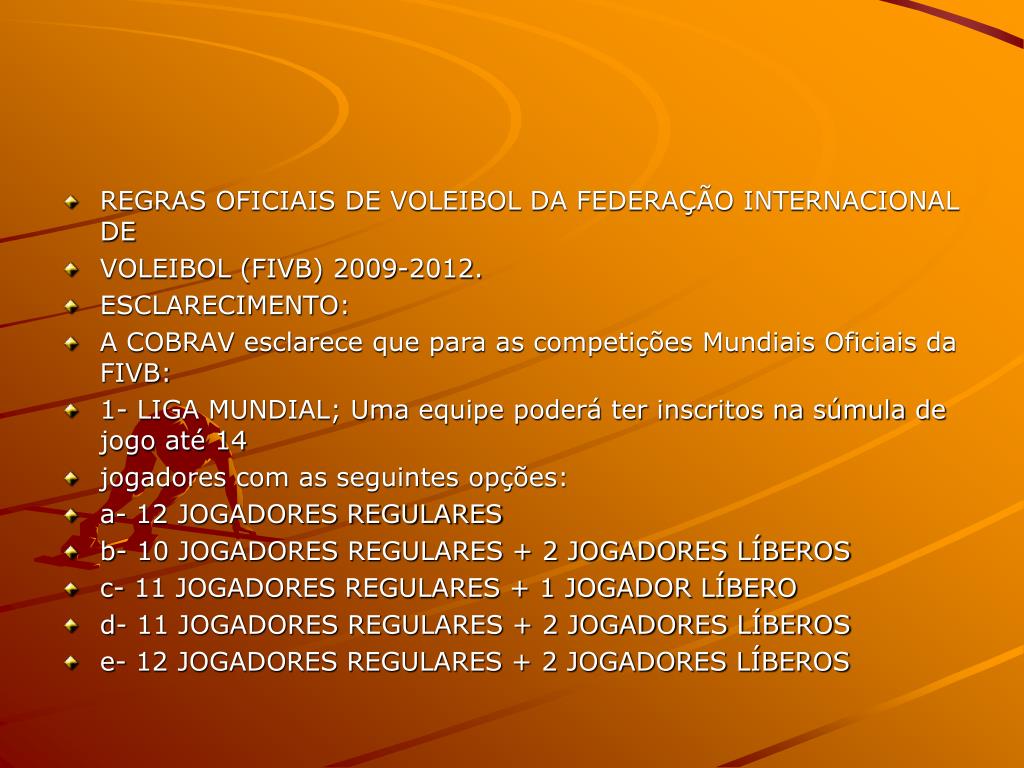 Regras oficiais-2009-2012