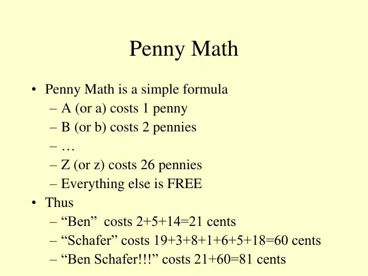 how to do the math on penny stocks