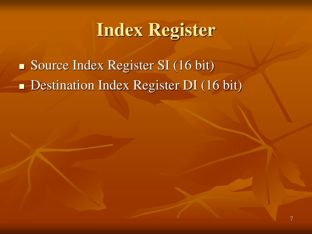 PPT - Struktur Register dan Metode Pengalamatan Memori PowerPoint ...