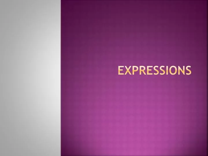 expressions n.