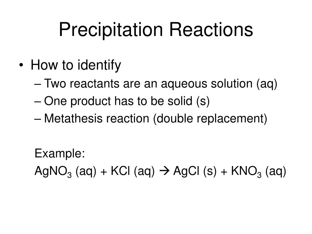 define precipitate reaction define precipitate reaction