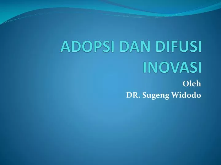 difusi inovasi Difusi inovasi adalah teori yang berusaha menjelaskan bagaimana, mengapa, dan berapa tarif baru ide-ide dan teknologi menyebar melalui budaya konsep ini pertama kali dipelajari oleh perancis sosiolog gabriel tarde (1890) dan oleh jerman dan austria antropolog seperti friedrich ratzel dan leo frobenius [1. difusi inovasi Difusi inovasi adalah teori yang berusaha menjelaskan bagaimana, mengapa, dan berapa tarif baru ide-ide dan teknologi menyebar melalui budaya konsep ini pertama kali dipelajari oleh perancis sosiolog gabriel tarde (1890) dan oleh jerman dan austria antropolog seperti friedrich ratzel dan leo frobenius [1.