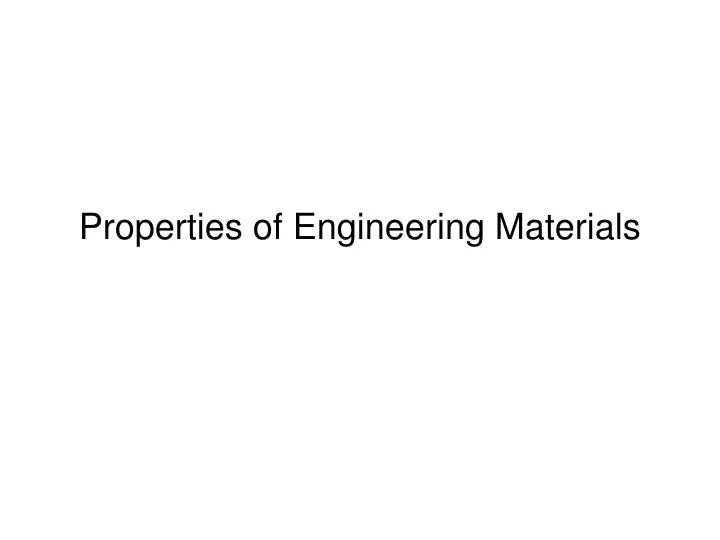 properties of engineering materials n.