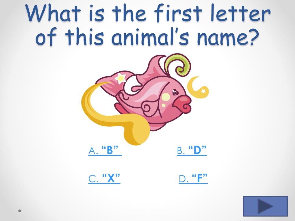 Ppt Animals And The Alphabet Quiz Powerpoint Presentation Free Download Id 6221497