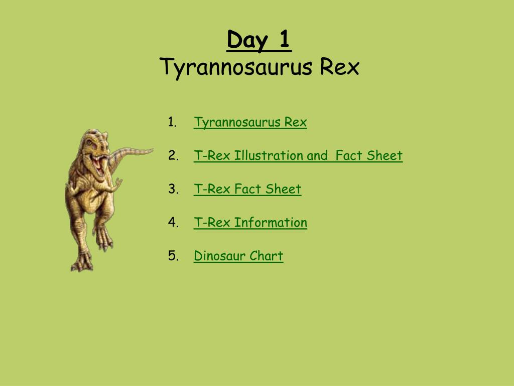 t rex information