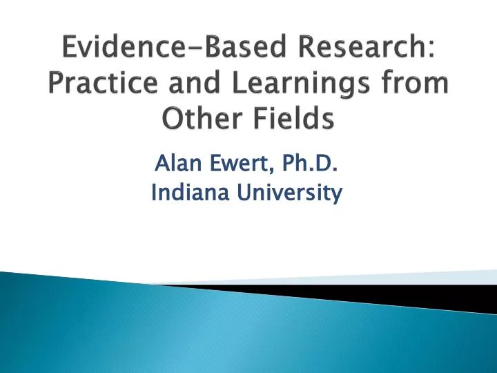 evidence based practice research evidence based practice research