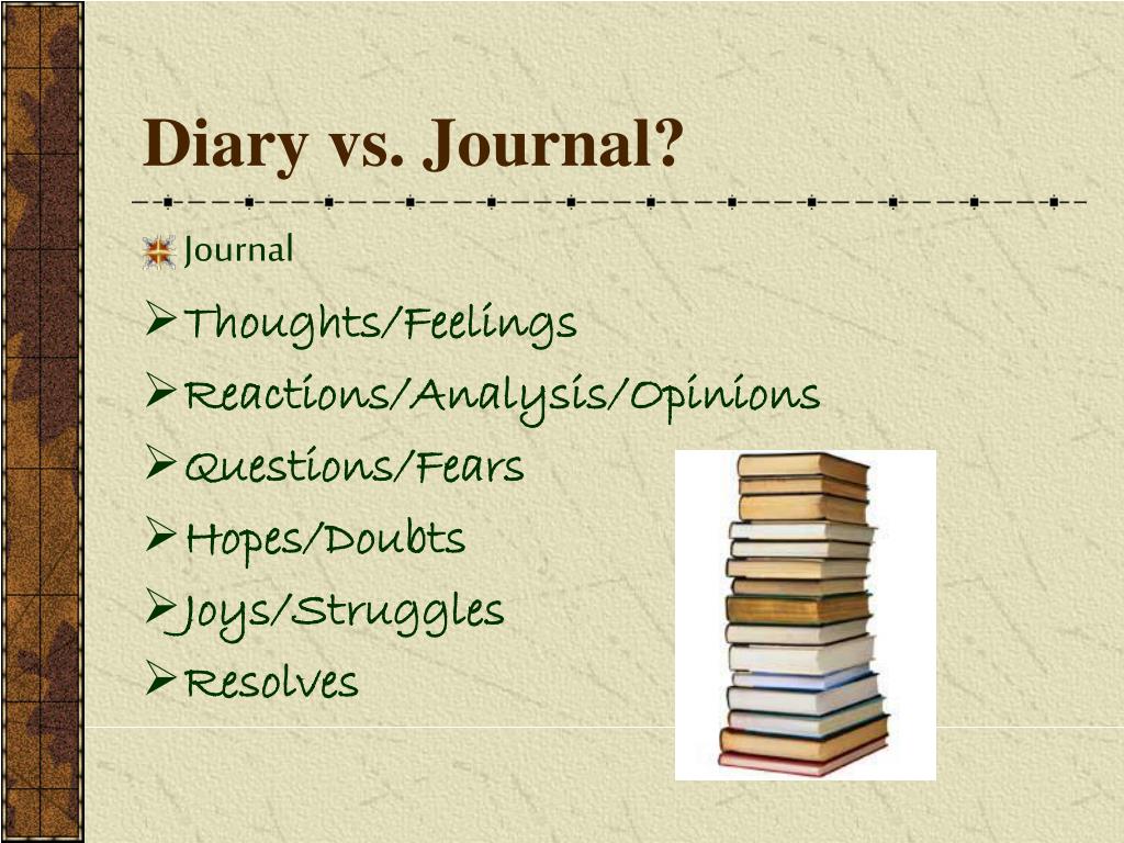 Difference Between Diary And Journal