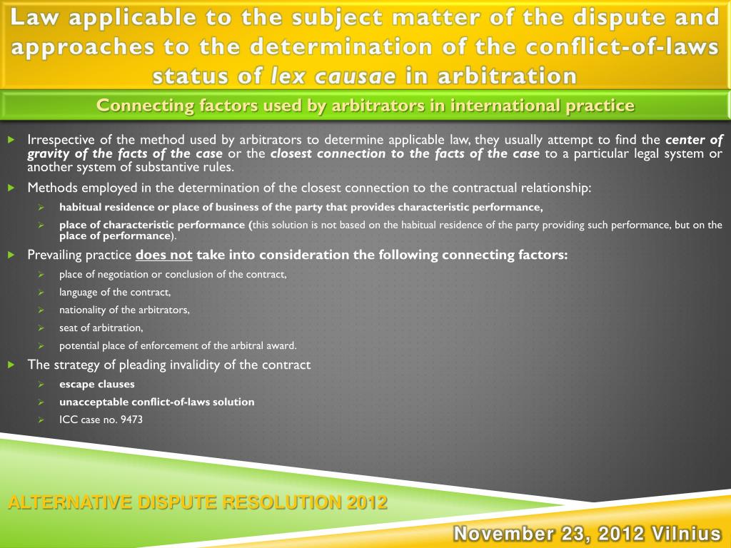 PPT - ALTERNATIVE DISPUTE RESOLUTION 2012 PowerPoint Presentation, Free ...