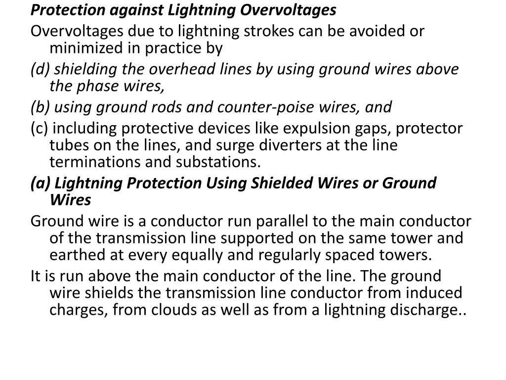 lightning protection methods ppt