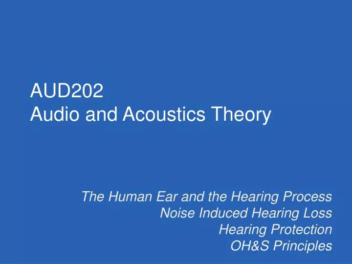 Ppt Hearing Conservation Training Powerpoint Presentation Free Download Id 292656