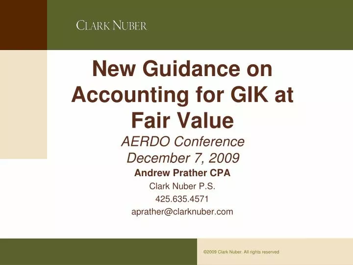fair value a new accounting standard fair value a new accounting standard