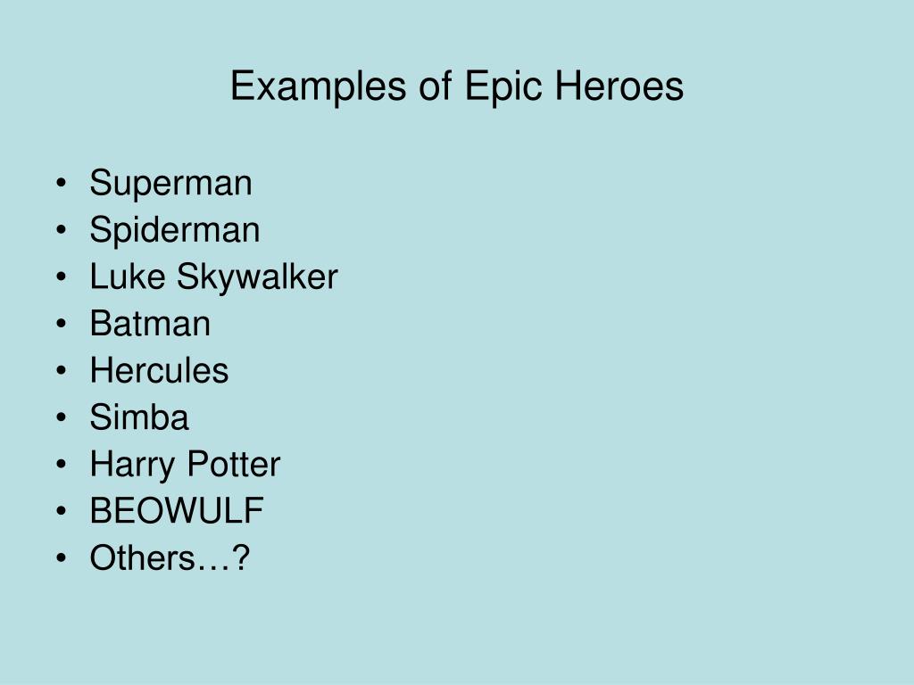 Epic Hero Characteristics
