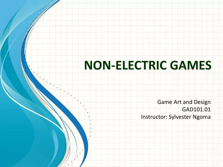 non electric games n.