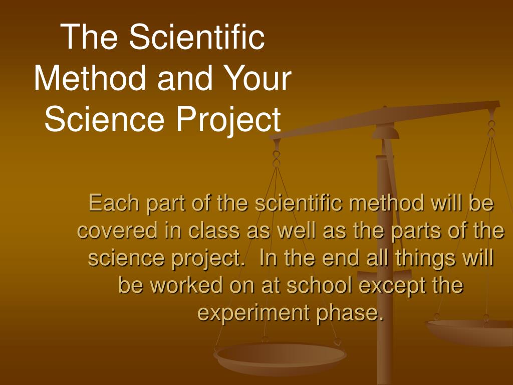 ppt the scientific method and your science project powerpoint