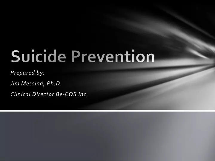 PPT Suicide Prevention PowerPoint Presentation, free