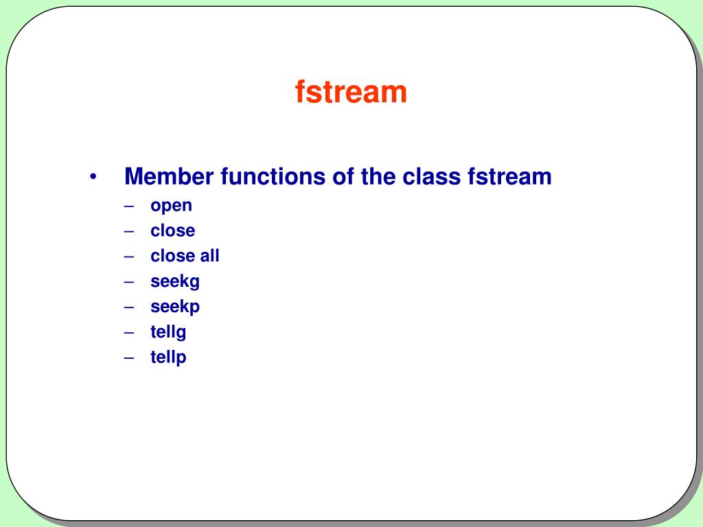 Fstream txt