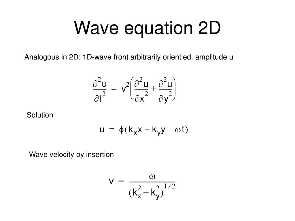 Simple Wave Equation