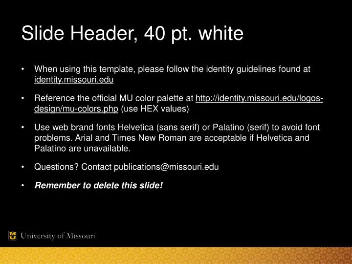 slide header 40 pt white n.