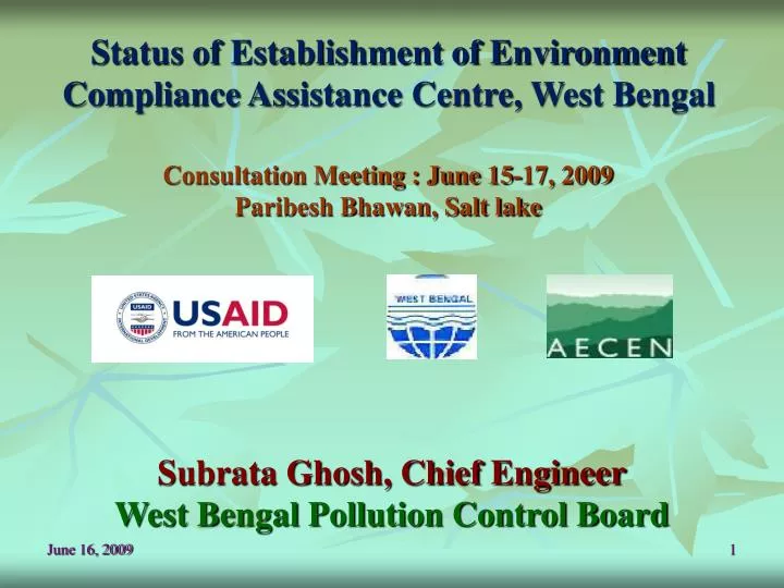 PPT Status of Establishment of Environment Compliance Assistance