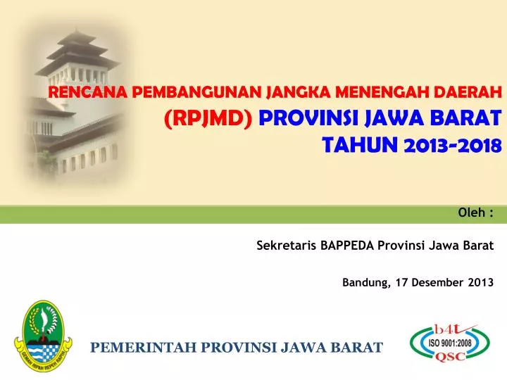 Ppt Pemerintah Provinsi Jawa Barat Powerpoint Presentation