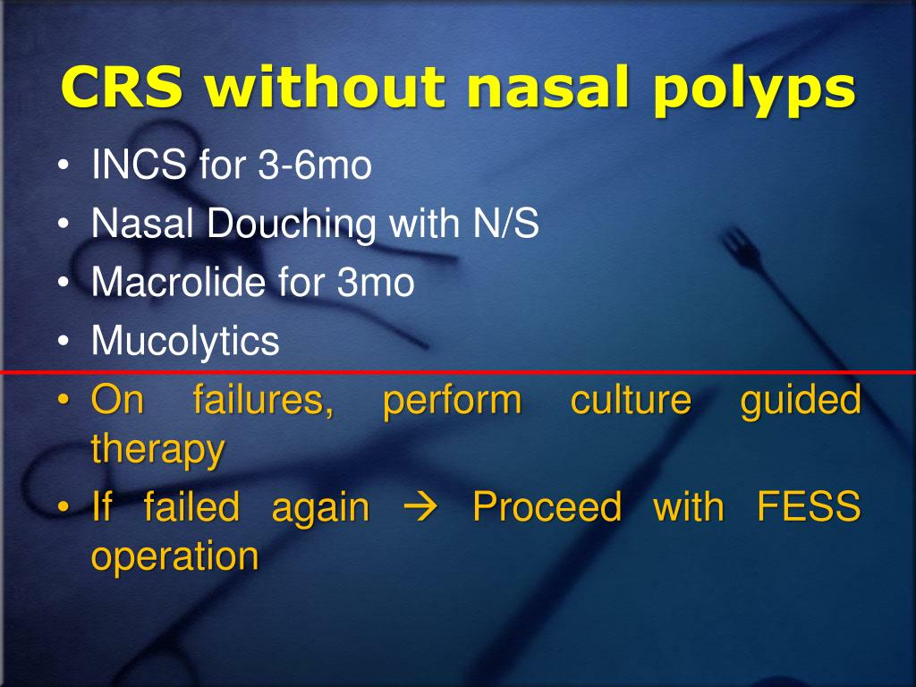PPT Medical Management of the Chronic Rhinosinusitis PowerPoint