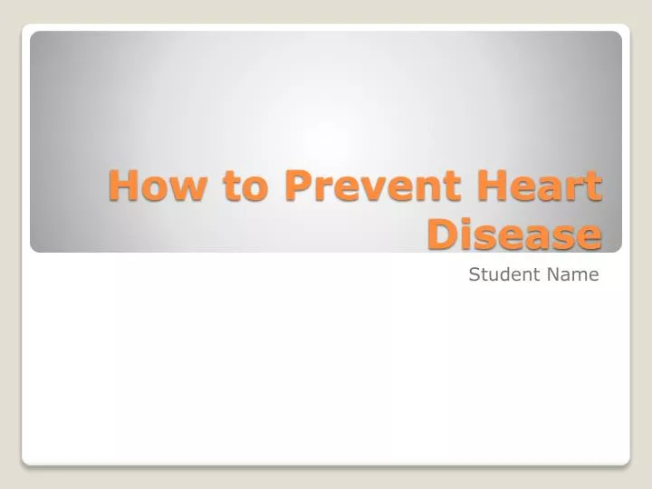 how to prevent heart disease n.