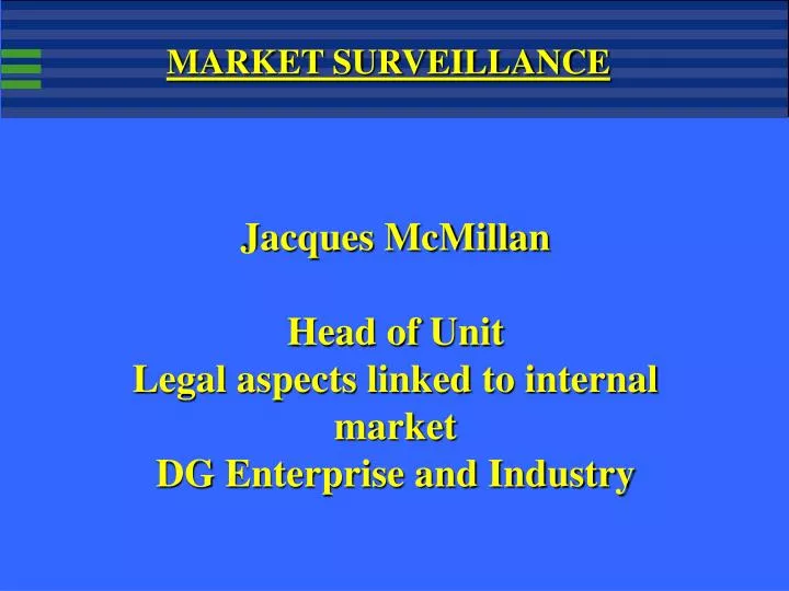 market surveillance n.