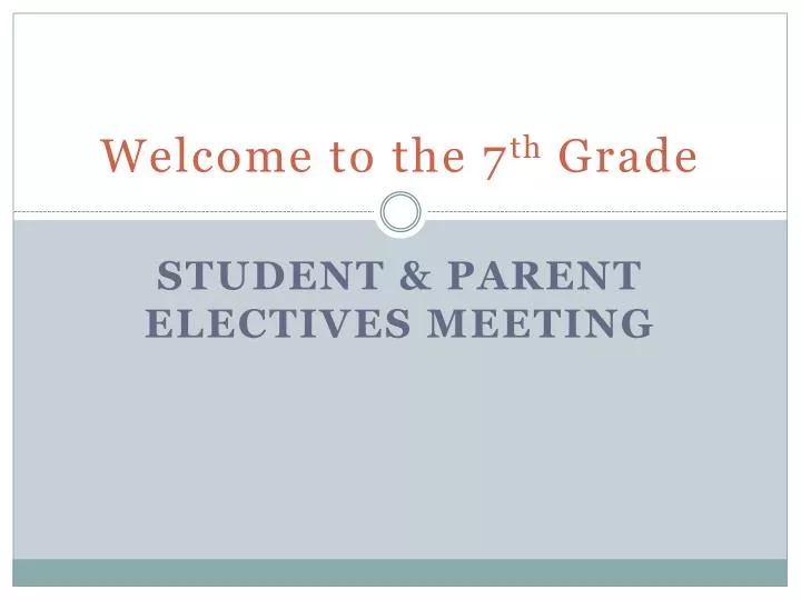 PPT - Welcome to the 7 th Grade PowerPoint Presentation, free download ...