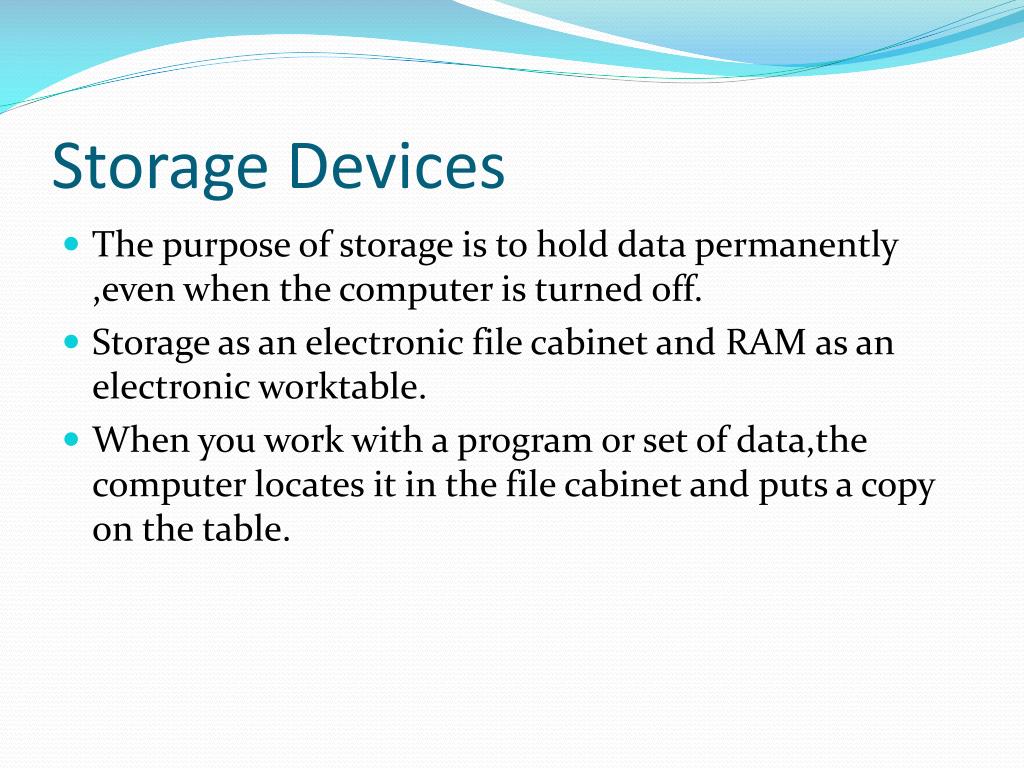 essay on storage devices of computer