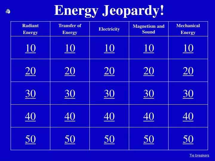 PPT Energy Jeopardy! PowerPoint Presentation, free download ID6236217