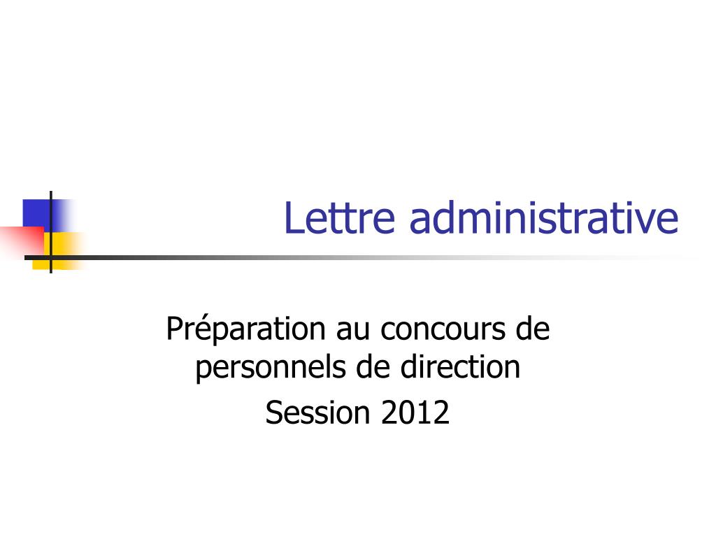 PPT - Lettre administrative PowerPoint Presentation, free download -  ID:6236402