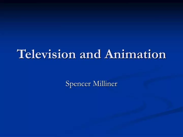 television and animation n.