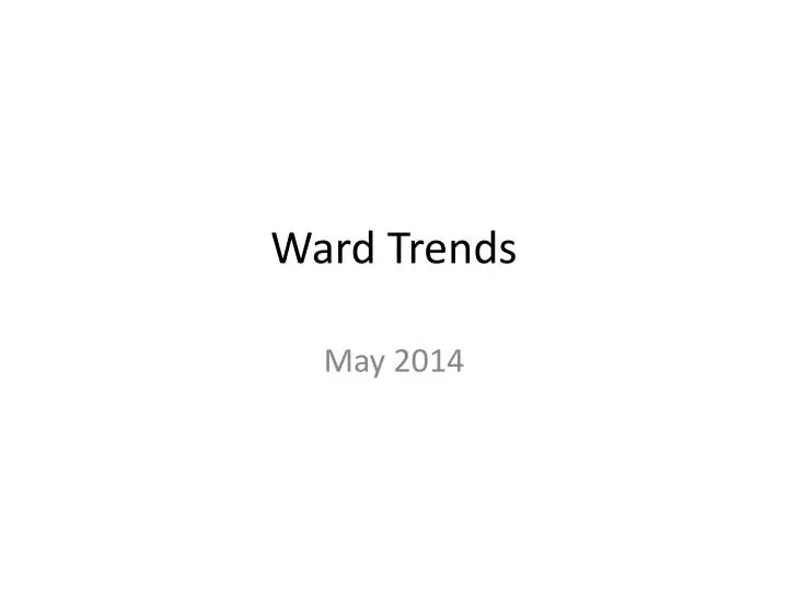 ward trends n.