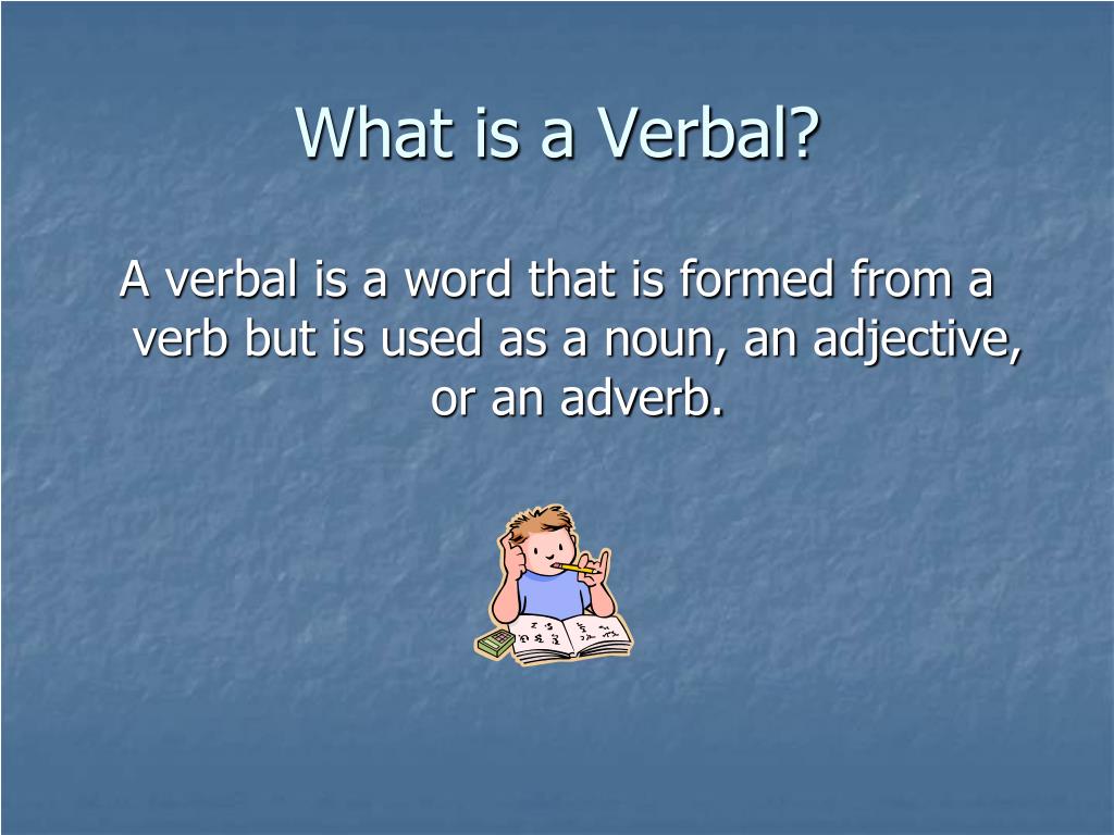meaning verbal presentation