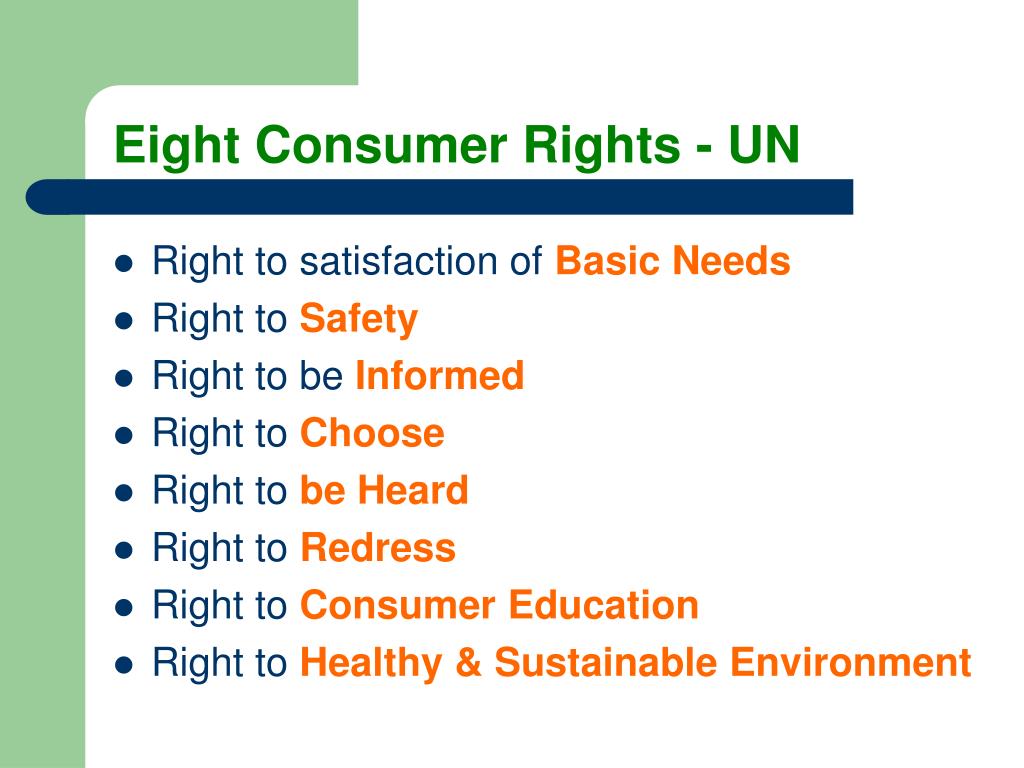 PPT - CONSUMER RIGHTS & ELECTRONIC COMMERCE PowerPoint Presentation ...