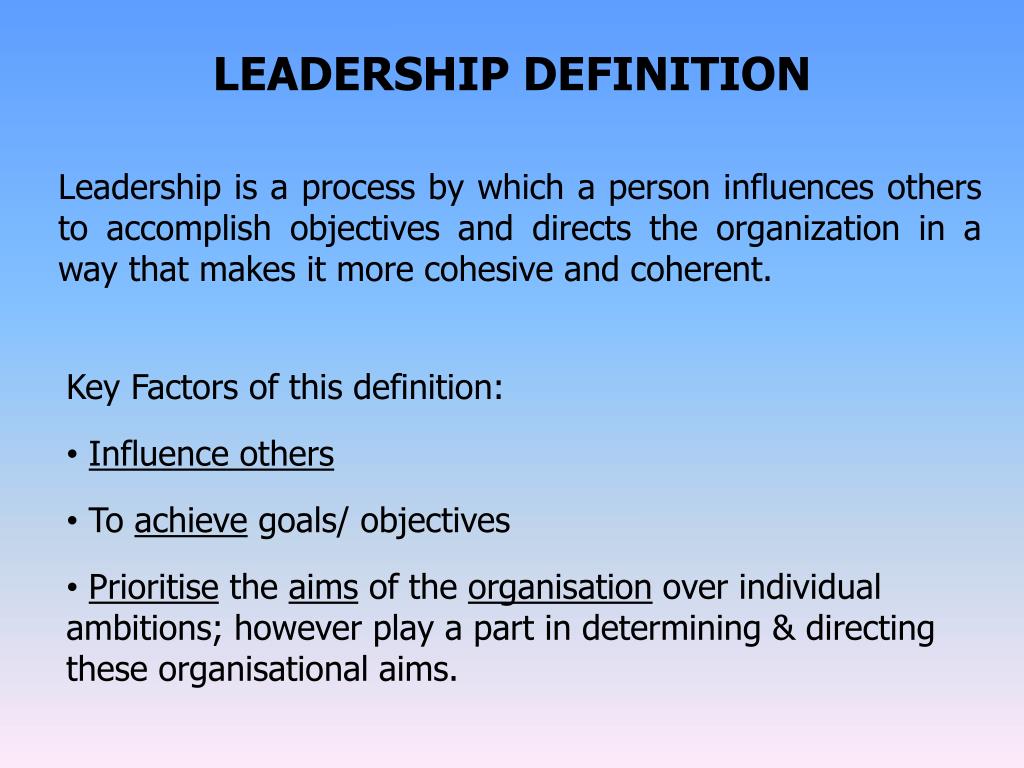 Definition of Leadership