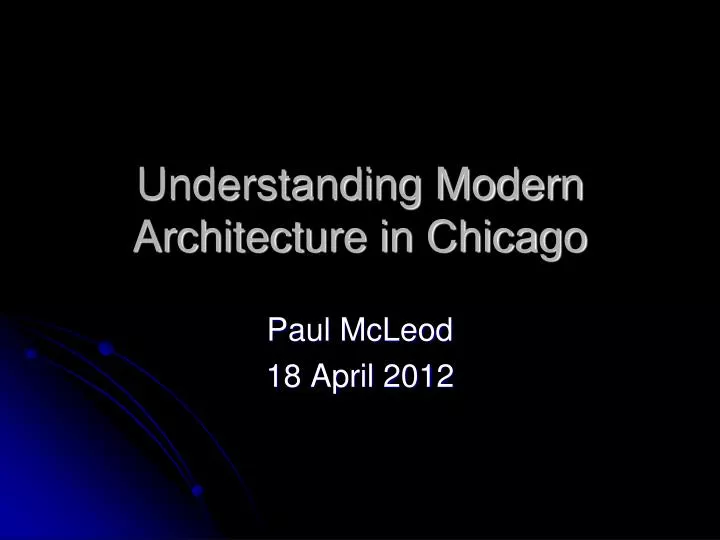 understanding modern architecture in chicago n.