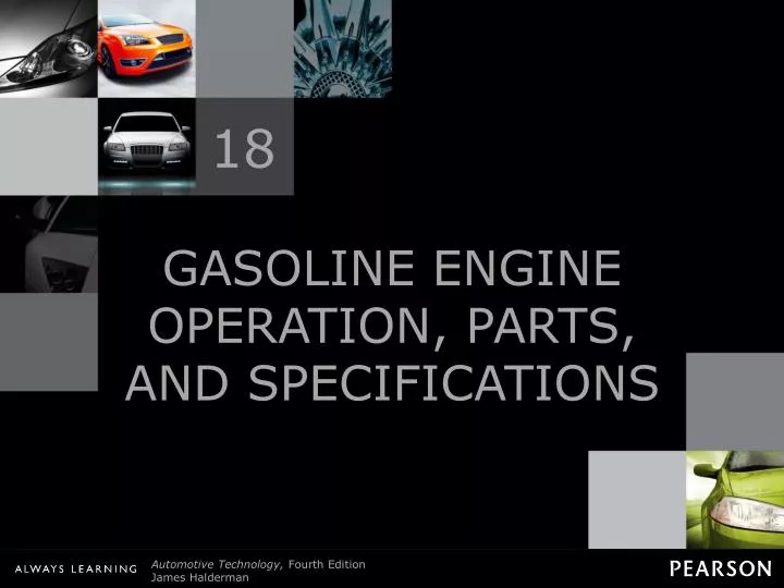 gasoline engine operation parts and specifications n.