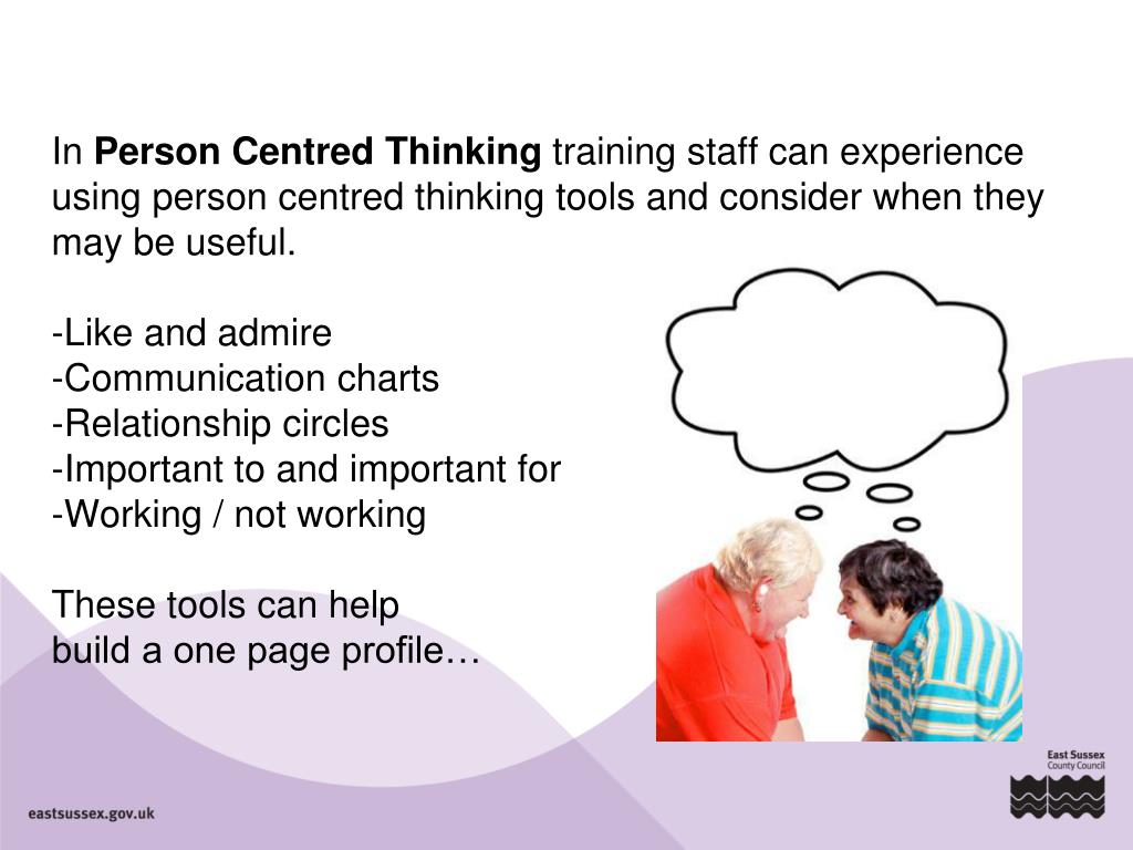 PPT Person Centred Thinking PowerPoint Presentation