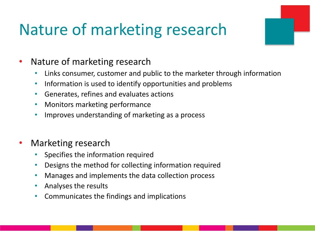 nature of marketing research