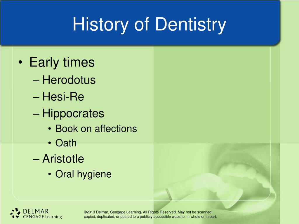 history of dentistry presentation