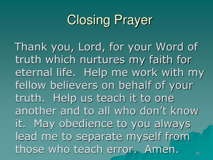 closing prayer for bible study closing prayer for bible study