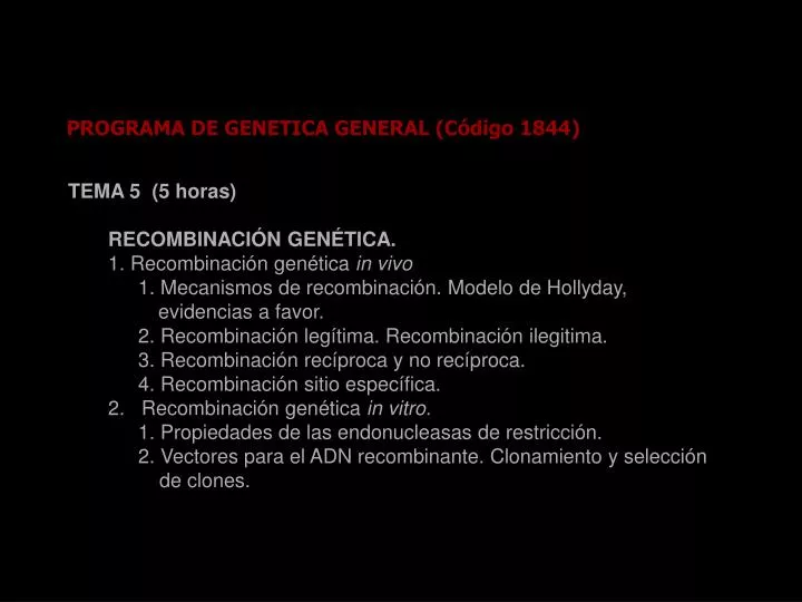 recombinacion genetica ppt 12 recombinación bacterian apr042.