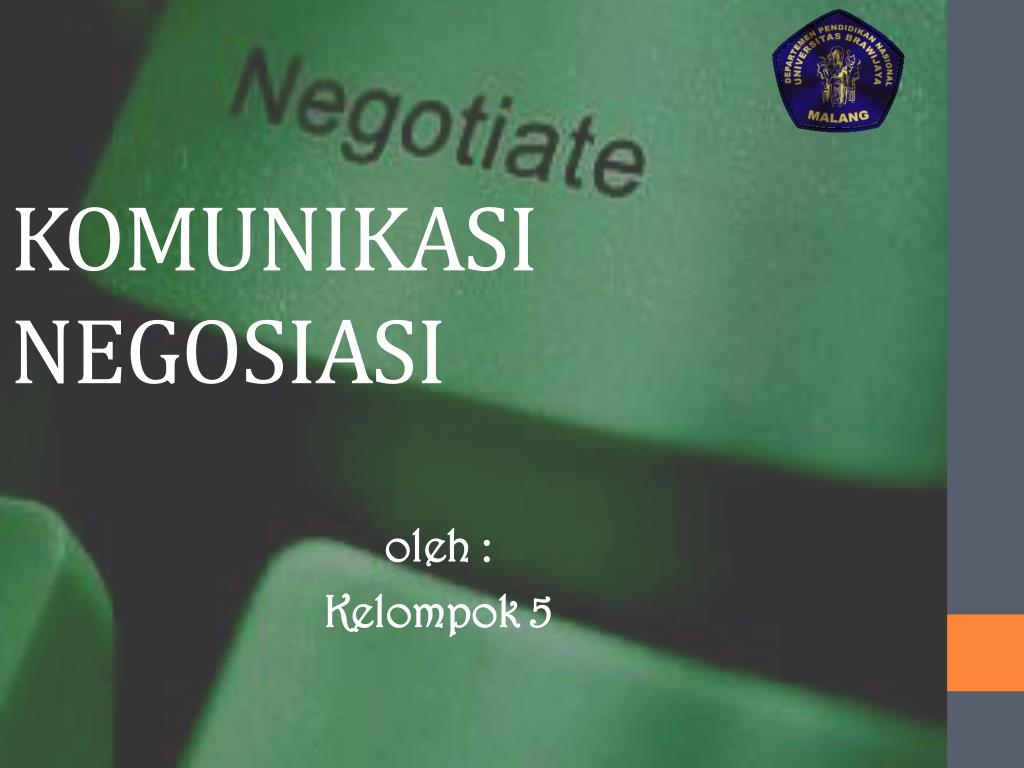 PPT KOMUNIKASI NEGOSIASI PowerPoint Presentation, free download ID